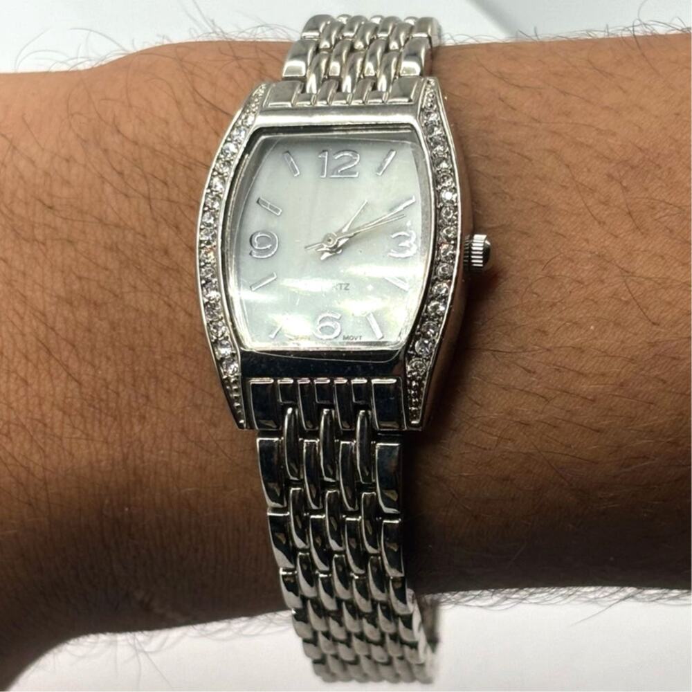 Stunning Silver Crystal Men's Watch